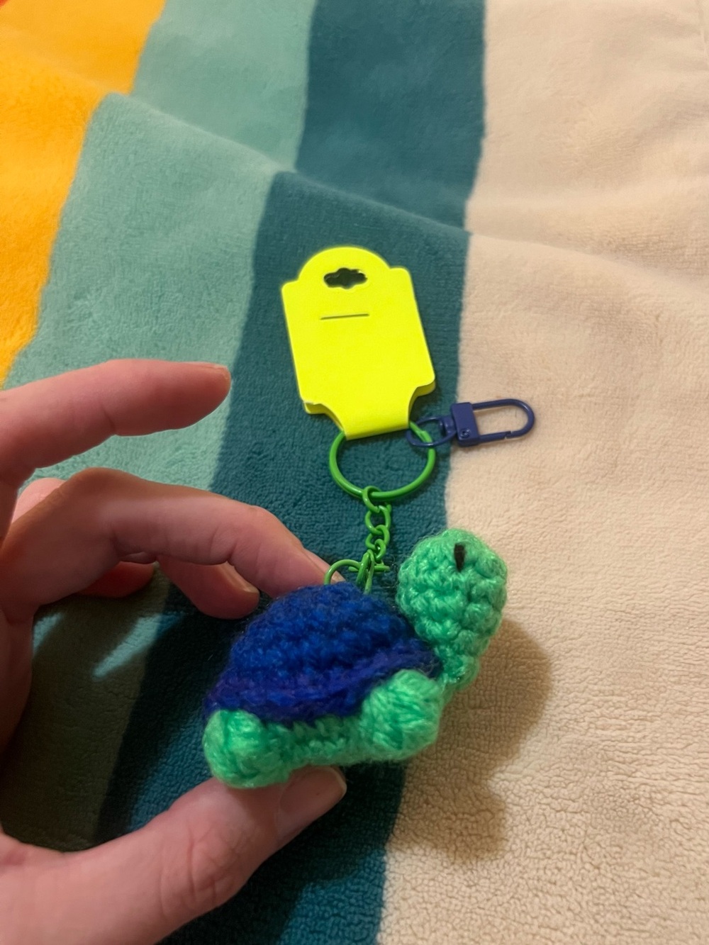 Crocheted Turtle Keychain 🐢 - Picture 4 of 8